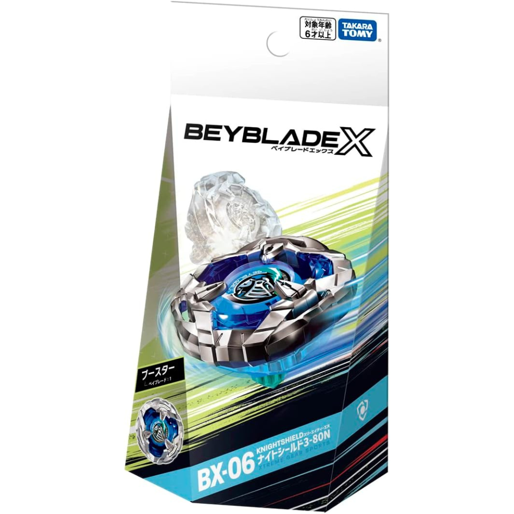 Beyblade X BX-06 Knight Shield 3-80 Needle Booster - Takara Tomy